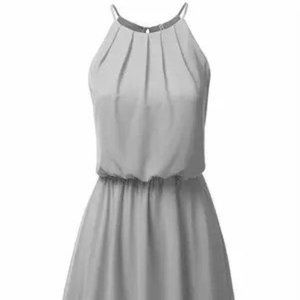 LUSH High Neck Sleeveless Mini Dress